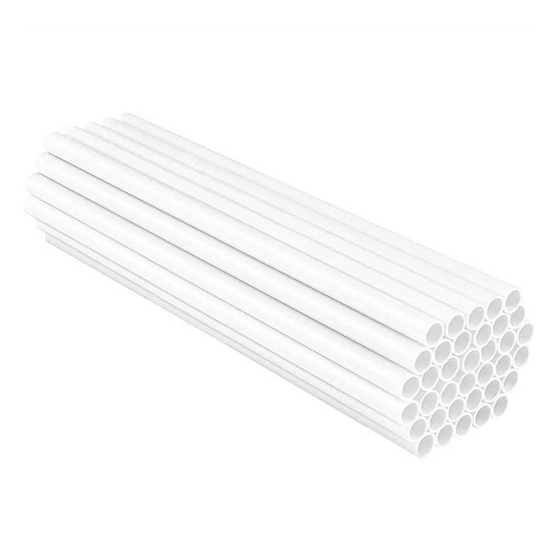 

Retail 50 Pieces Plastic White Cake Dowel Rods For Tiered Cake Construction And Stacking (0.4 Inch Diameter 12 Inch Length)