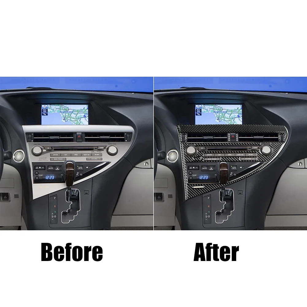 Карбоновая Внутренняя Рамка CD для Lexus RX350 RX450h 2010 2012 модификация интерьера