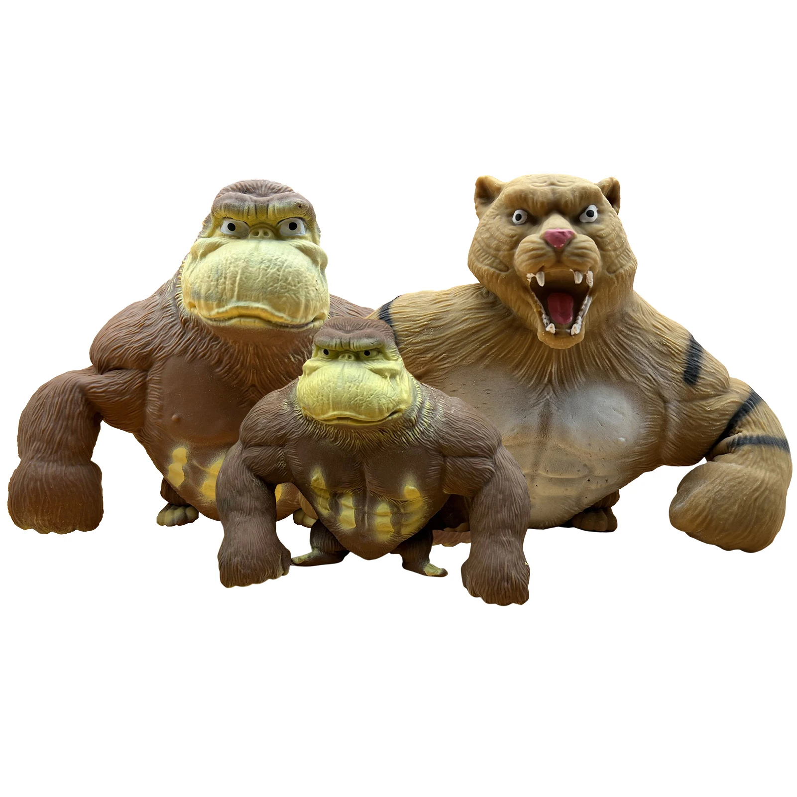 

Orangutan Squishy Figurines Gorilla Model Sensory Squeeze Monkey Stretch Gorilla Animal Action Figure Orangutan Gifts Toys