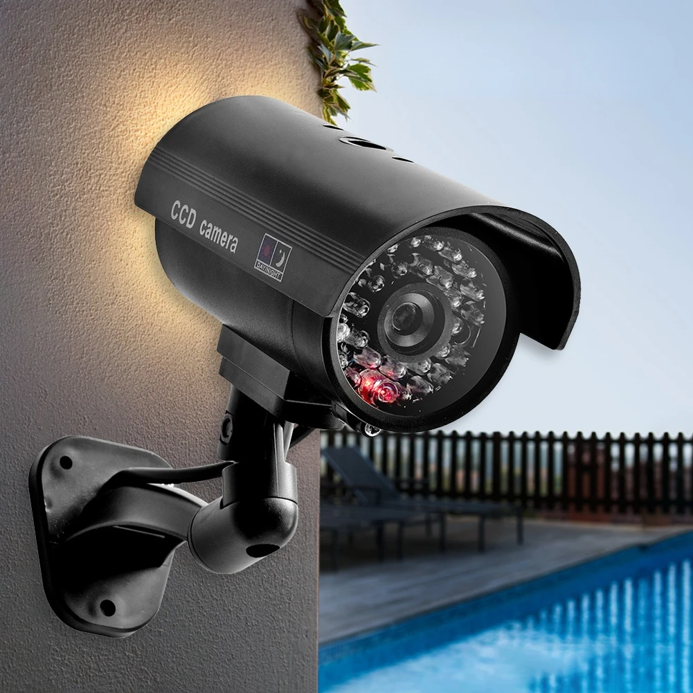 

Solar Dummy Fake Camera Light 8 LED Motion Sensor Waterproof 3 Modes Outdoor Garden Security Lamp Security Fake Camera