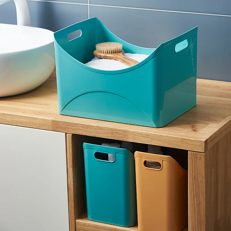 

Простой ящик для хранения всякой всячины, пластиковая отделочная коробка, домашняя настольная косметика, общежитие, контейнер для хранения