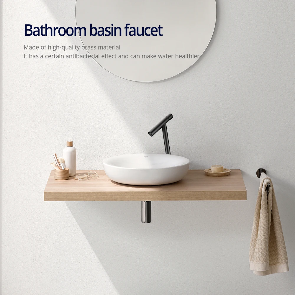 Матовый Золотой смеситель для раковины кран горячей и холодной воды с одной