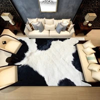 40x60cm cowhide rug animal cow hide zebra tiger skin carpet for living room bedroom cow print lint free faux fur area home decor