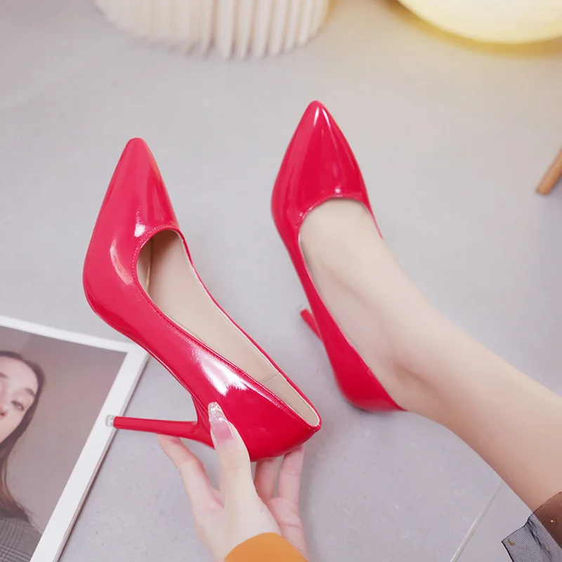 

2023 модные женские туфли на высоком каблуке большого размера, женские туфли на шпильке, свадебные туфли, привлекательные женские туфли с ост...