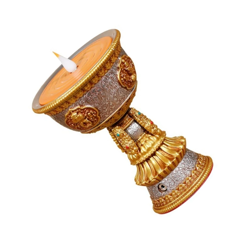 Светодиодная лампа из смолы тибетская электронная масляная буддийский