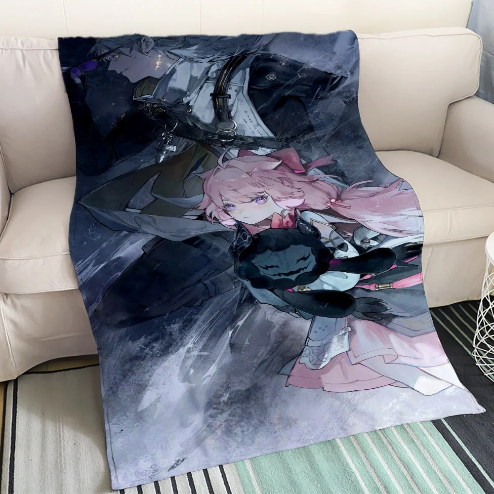  Дизайнерский Плед Wuthering Waves - Флис Из Микрофибры С Мягким Волнистым Узором Для