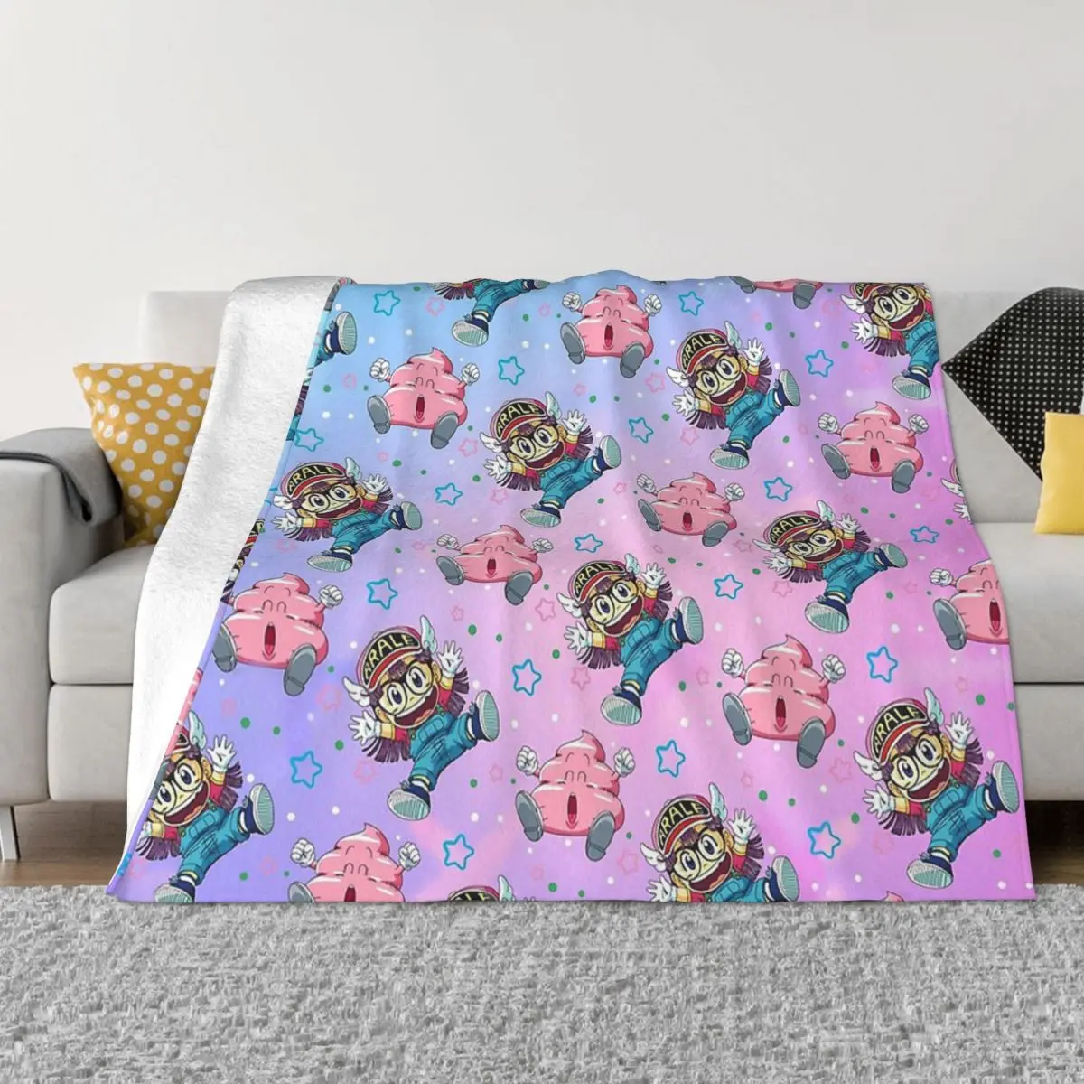 

Одеяло Dr.slump из аниме, Фланелевое украшение, переносное домашнее покрывало