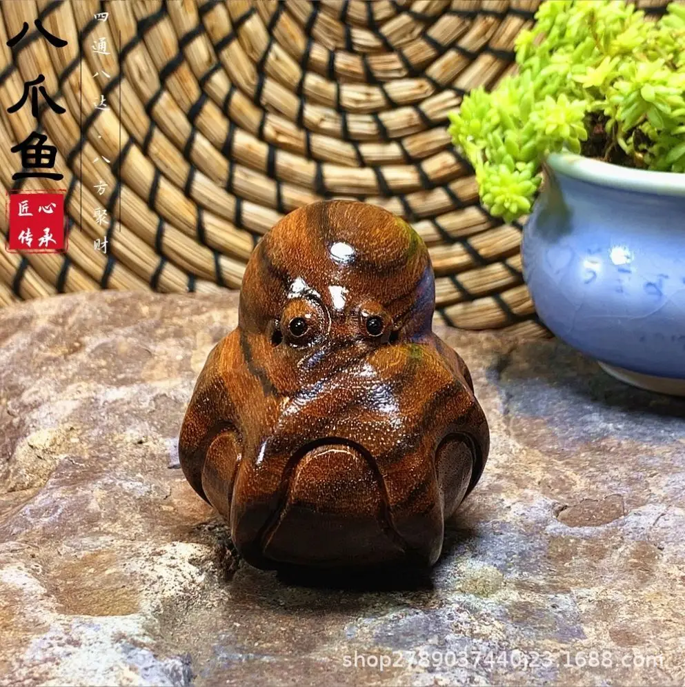 

sculptures & figurine Home Decoration Mini Cute Wood Carved Animal Craft Gift Creative And Fun Desktop Accessories