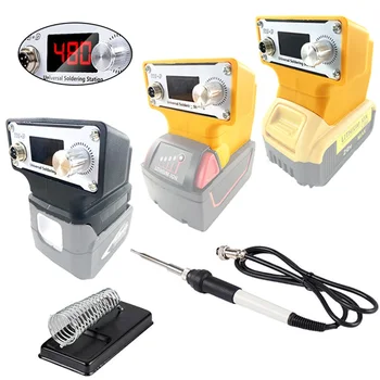 Cordless T12 Soldering Iron Station for Makita/Milwaukee/Dewalt 20V 18V Li-ion Battery Electric Welding Station with LCD Display 1