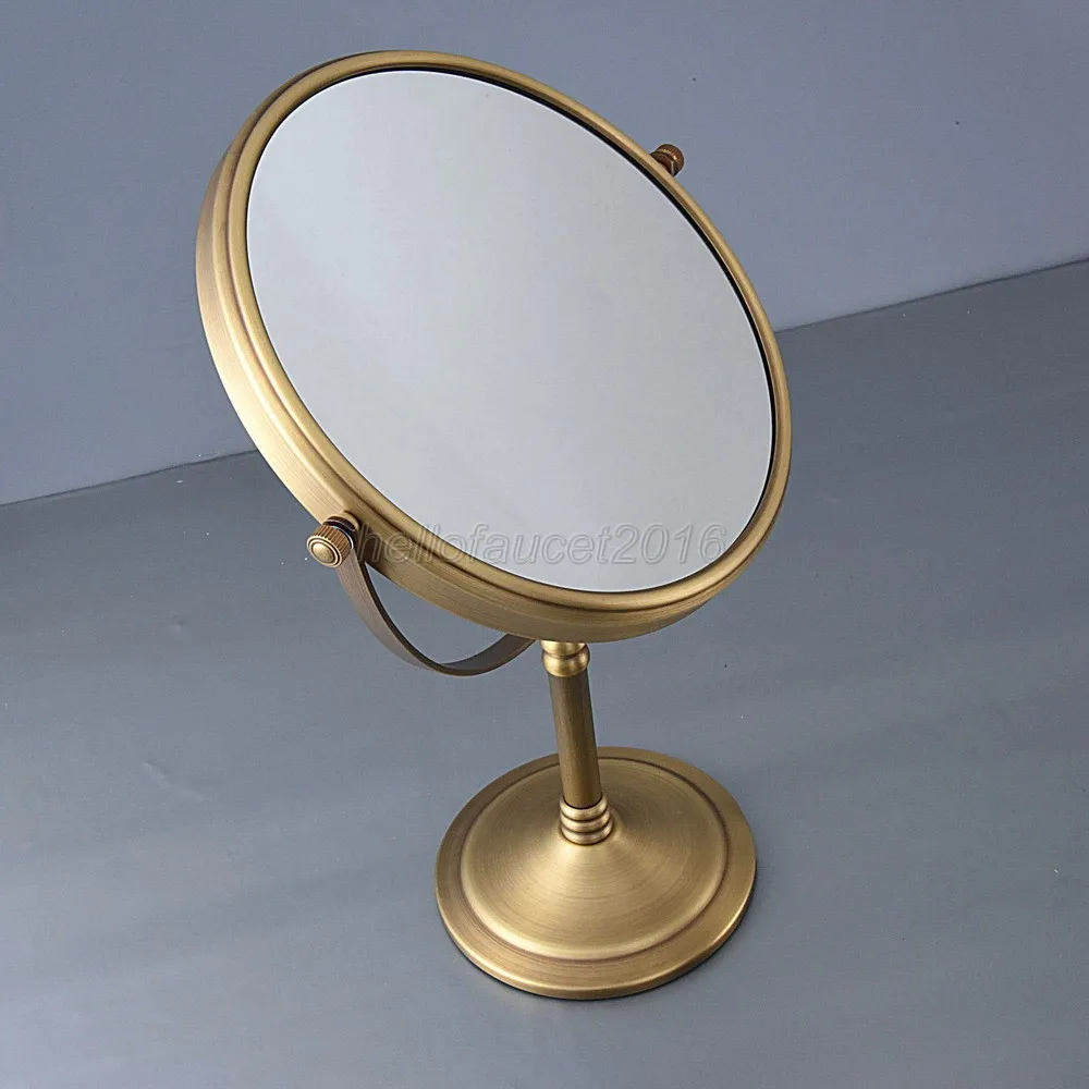 

Bath Mirrors 8 Inch 3X 1X Magnification Makeup Mirror Double Sided Makeup Mirror Desktop Women Mirror Table Antique Brass Lba640