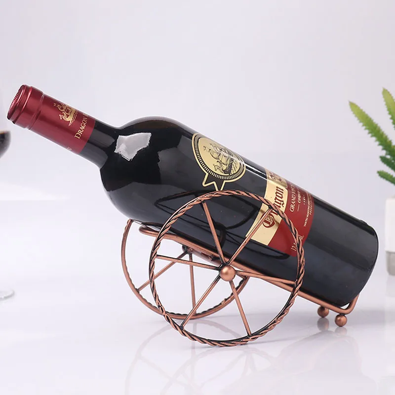 

Подставка для вина из кованого железа в виде простоты, аксессуары для украшения дома ручной работы, миниатюрная модель, аксессуары для орна...