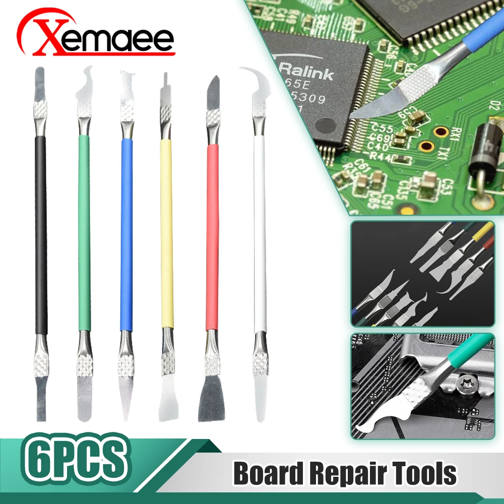 

IC Chip Repair Thin Blade Pry Opening Tool CPU Shell Removal Knife Metal Crowbar Disassemble Kit Phone Spatula Hand Tools Kit