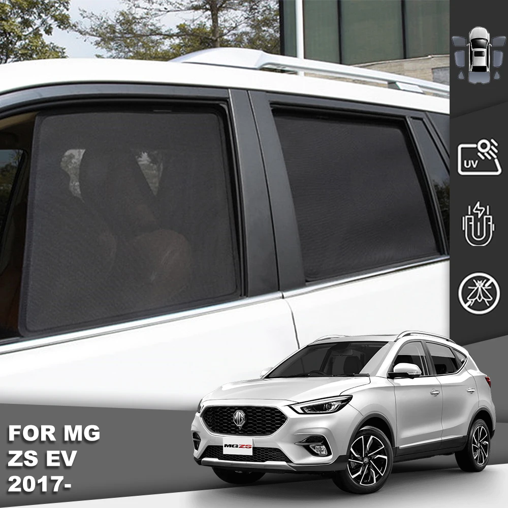 Для MG ZS EV SUV 2017-2023 Магнитный автомобильный солнцезащитный козырек, переднее ветровое стекло, занавеска, задняя сторона, детское окно, солнцезащитный козырек, щит