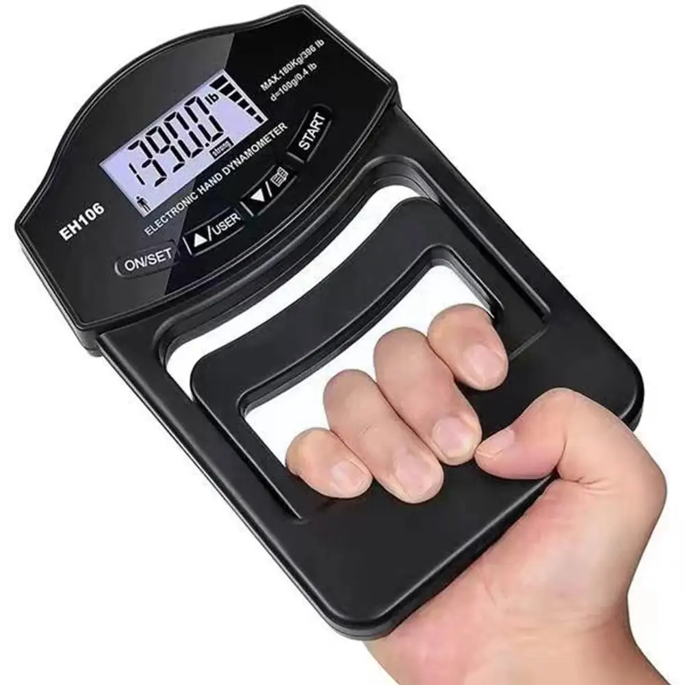 

Grip Strength Tester, 396Lbs/180Kg Digital Hand Dynamometer Strength Meter Hand Grip Screen Grip Dynamometer LCD USB B8T9