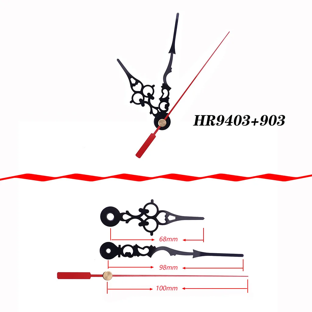 10 наборов/партия Кварцевые Металлические Часы-стрелки
