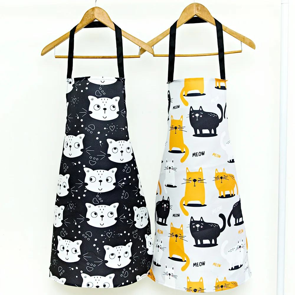 

Cute Animal Cat Printed Apron Cooking Baking Kitchen Aprons for Men Women Home Cleaning Tools Sleeveless Animals Apron 70*80cm