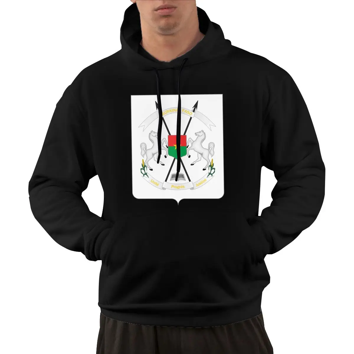 

95% хлопок эмблема Буркина-Фасо флаг страны Теплый Зимний пуловер Толстовка для мужчин женщин унисекс в стиле хип-хоп толстовка