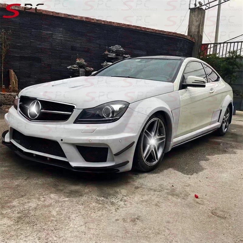 Комплект широкого тела SPC для Benz C Class W204 C63 комплект тюнинга AMG Coupe 2008-2010
