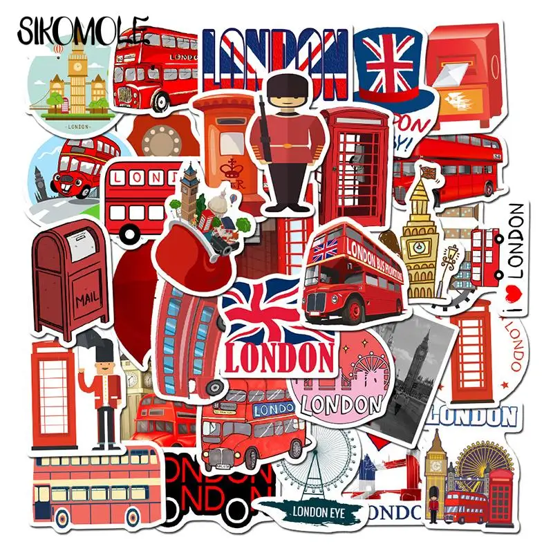 

10/30/50 шт., наклейки для чемодана, гитары, ноутбука