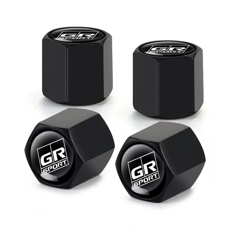Комплект из 4 герметичных колпачков для ниппелей автомобильных колес Toyota GR Sport RAV4 C-HR Corolla Camry Yaris RZ RC Supra, аксессуары для авто (art.: 3920dc2ebbd1f) - 3920dc2ebbd1f