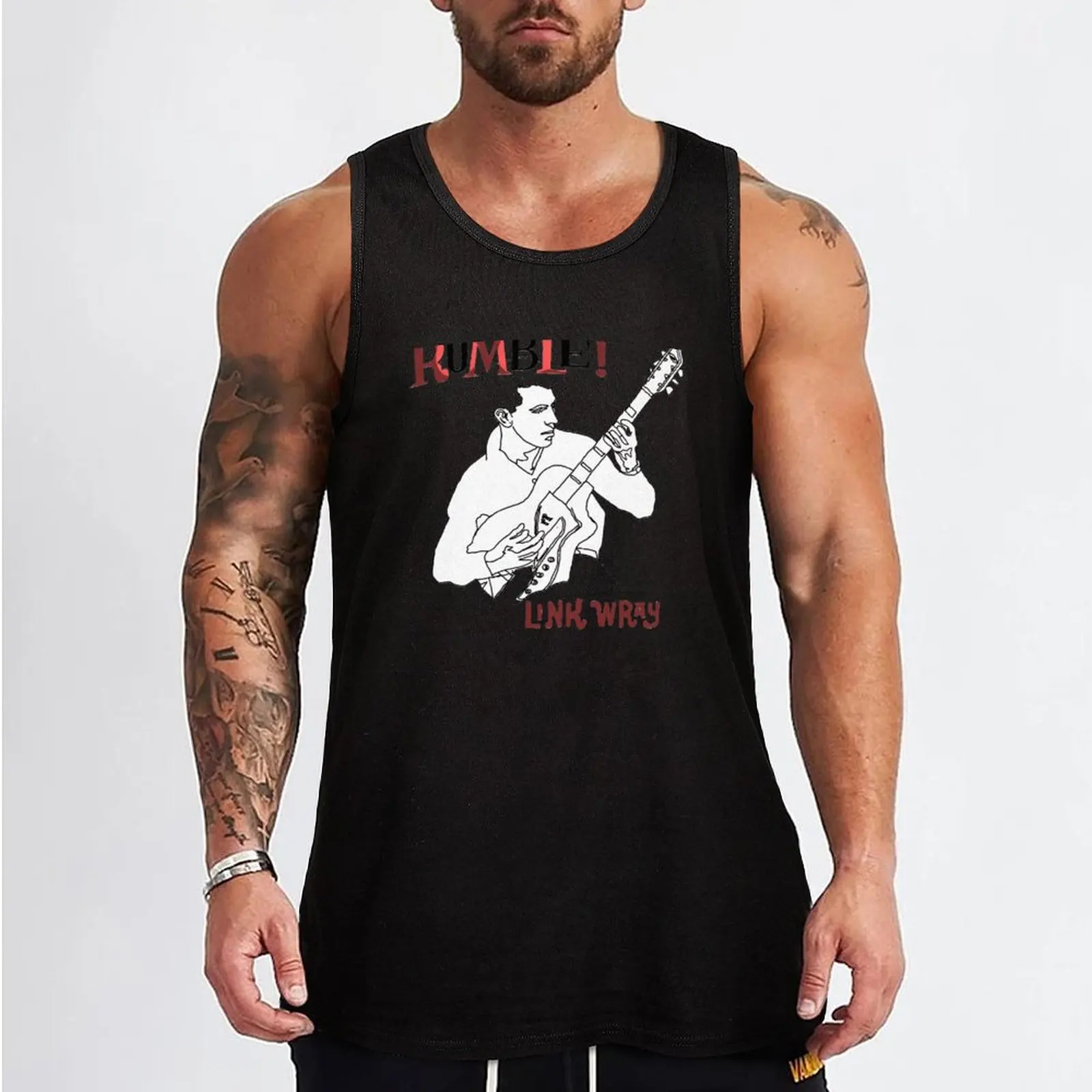 Ссылка Wray - Румбл! Майка с гитарой мужская спортивная майка мужские футболки для