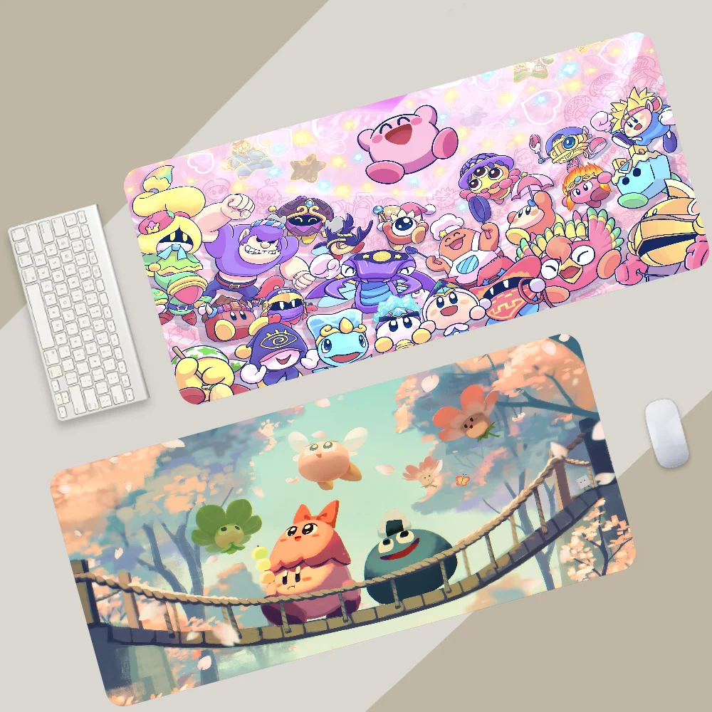 Anime Mousepad Large Gaming Mouse Pad LockEdge Thickened Computer Keyboard Table Desk Mat K-Kirby-y