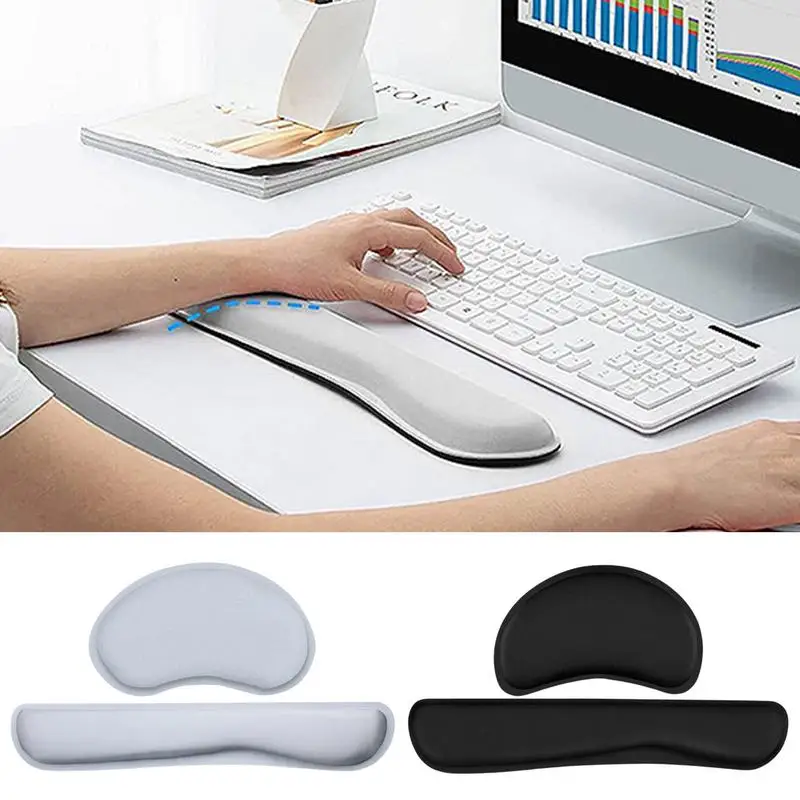 

Mousepad With Wrist Rest Ergonomic Mouse Pad Sets Keyboard And Mouse Pads For Computer Laptop Gaming
