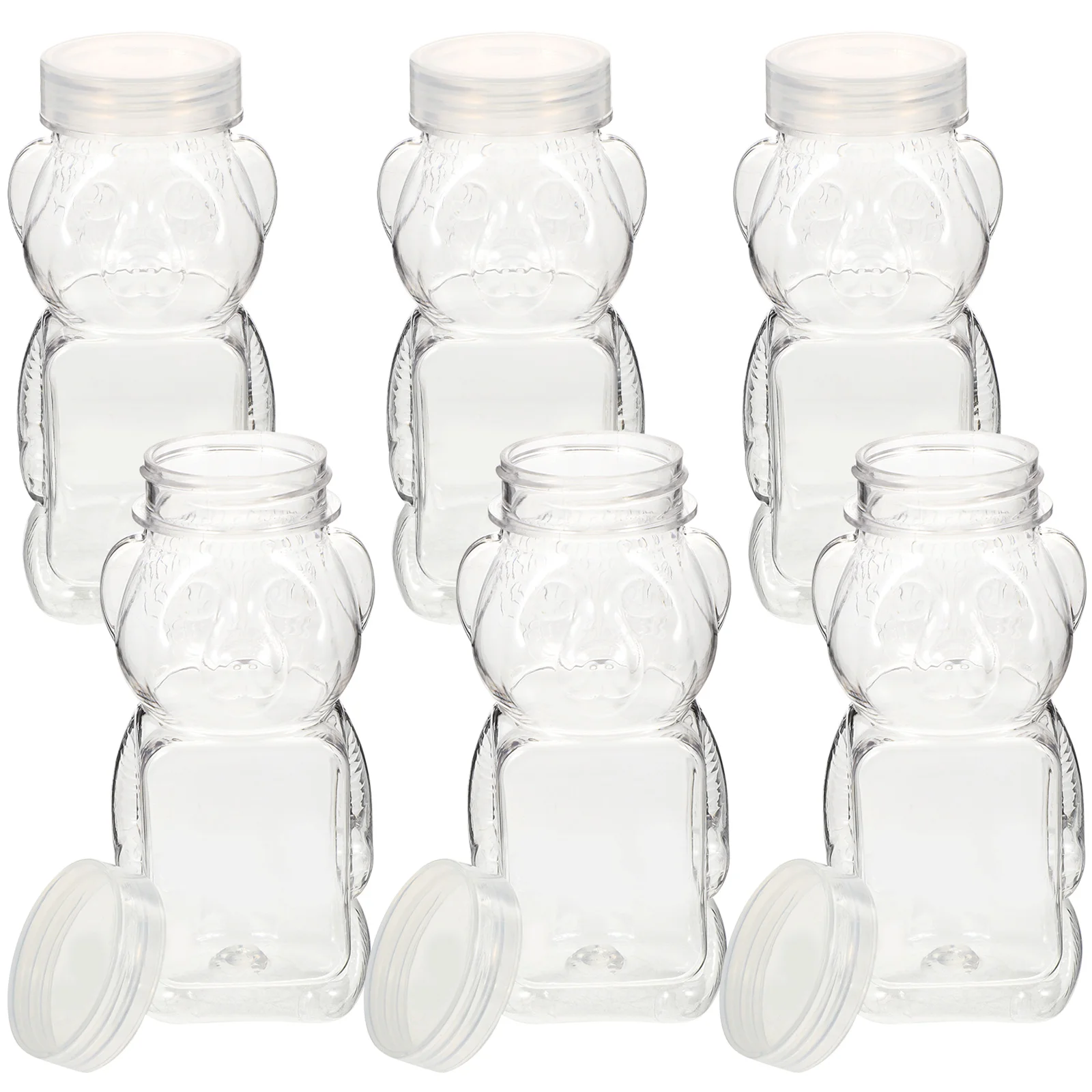 

Honey Bottles Squeeze Container Bottlejar Jars Snowman Candy Sauce Condimentdispenser Drinking Party Shake Christmas Clearsmall