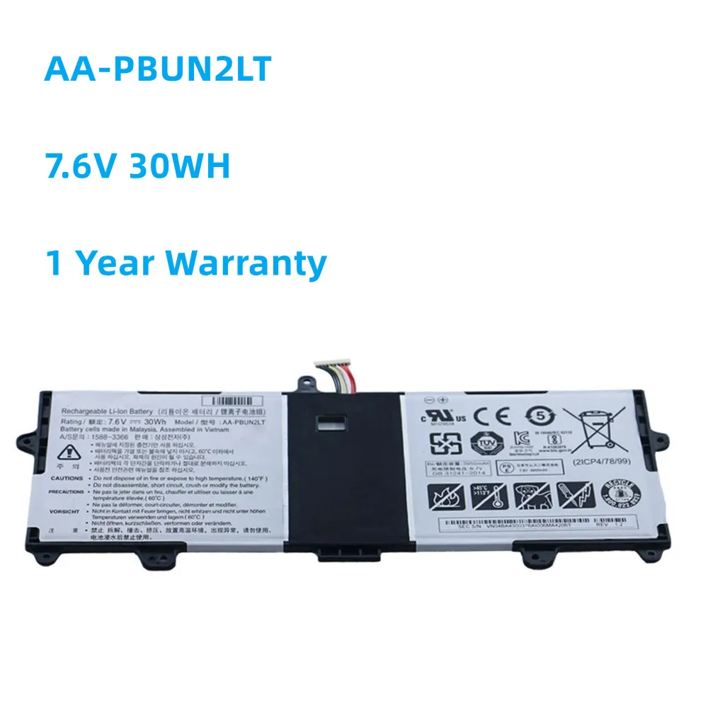 New Laptop Battery AA-PBUN2LT For Samsung PBUN2QT 900X3L-K01 900X3L-K04 NP900X3L-K02CN 7.6V 30Wh/3950mAh