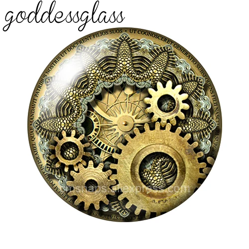 Новые механические кнопки в стиле стимпанк 10 шт. круглые фото 12 мм/18 мм для