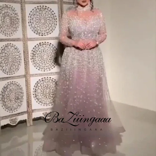 

Роскошное бальное платье BAZIIINGAAA, длинное женское платье 2021, вечерние платья с блестками, вечерние платья, женское платье для выпускного вече...