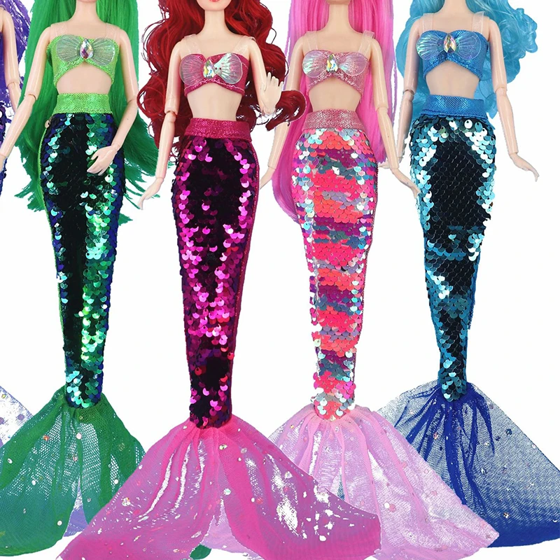 One Set Doll Cosplay Clothes Similar Fairy Tale Mermaid Tail