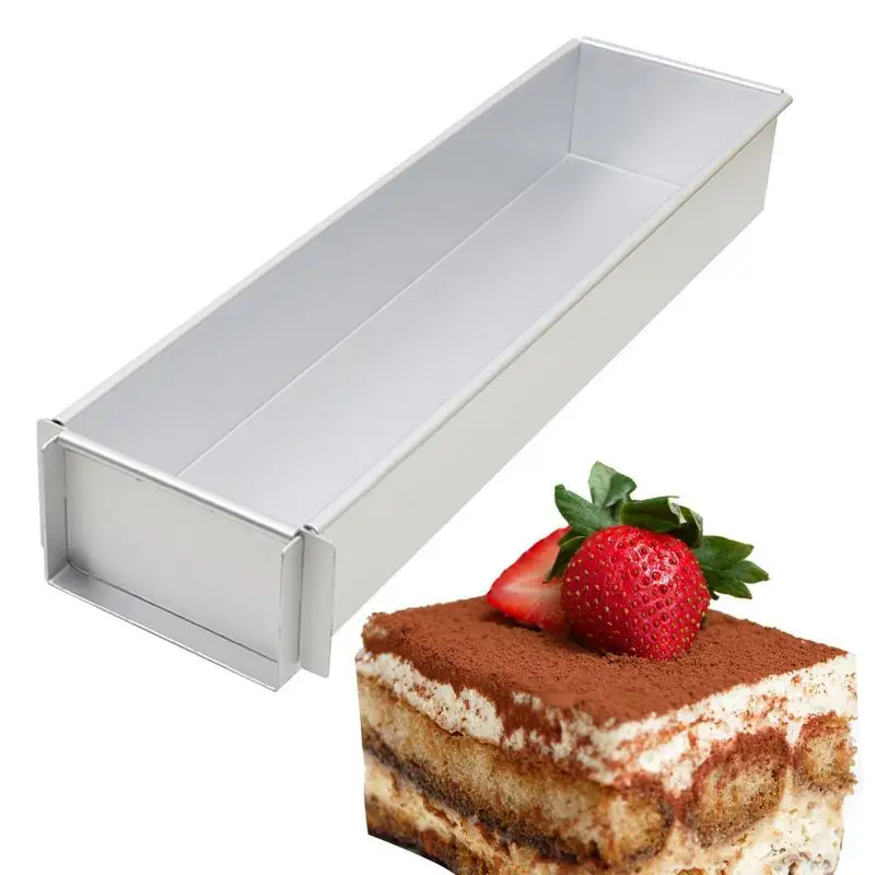 Форма для торта Tiramisu съемная прямоугольная антипригарная алюминиевая форма