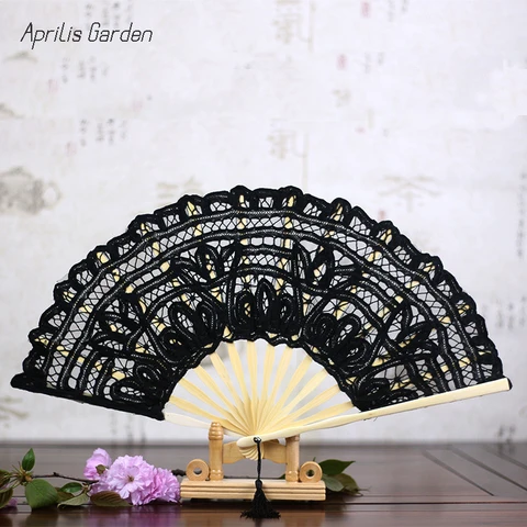 Европейские кружевные веера из бамбука