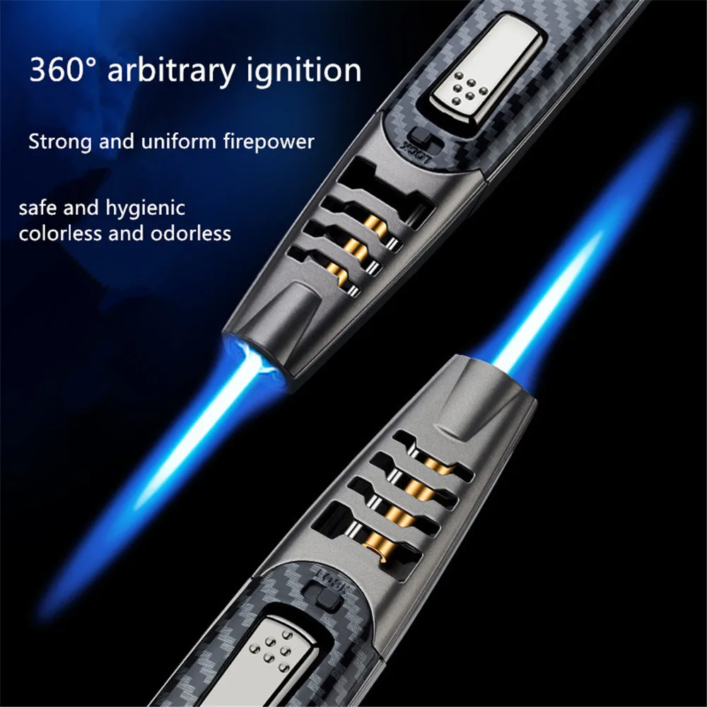 

2021, кухонная зажигалка для сигар, 1300C, мощный турбоструйный пистолет-распылитель, наружная зеркальная Зажигалка без бутанового газа