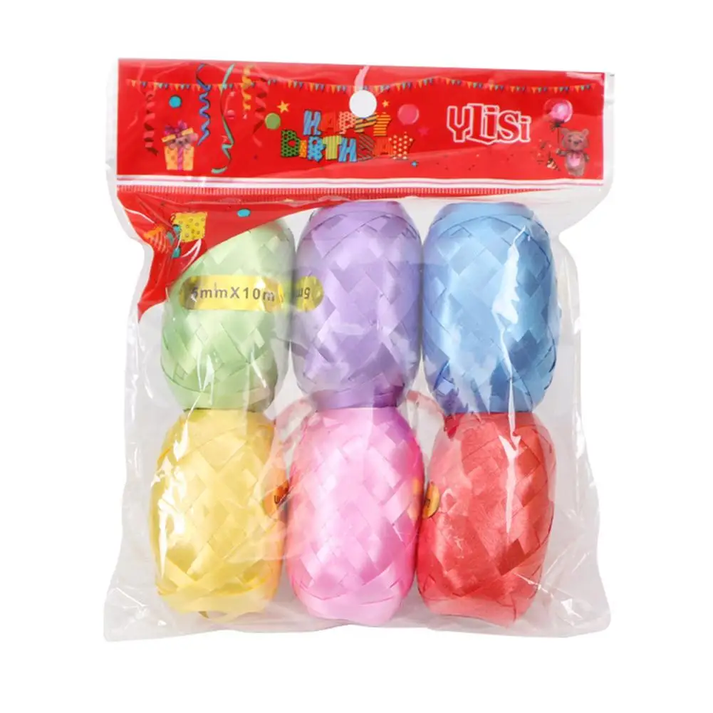 

Pvc 10mx5mm Balloon Ribbon For Wedding Party Ribbon Bright Color Holiday Decoration