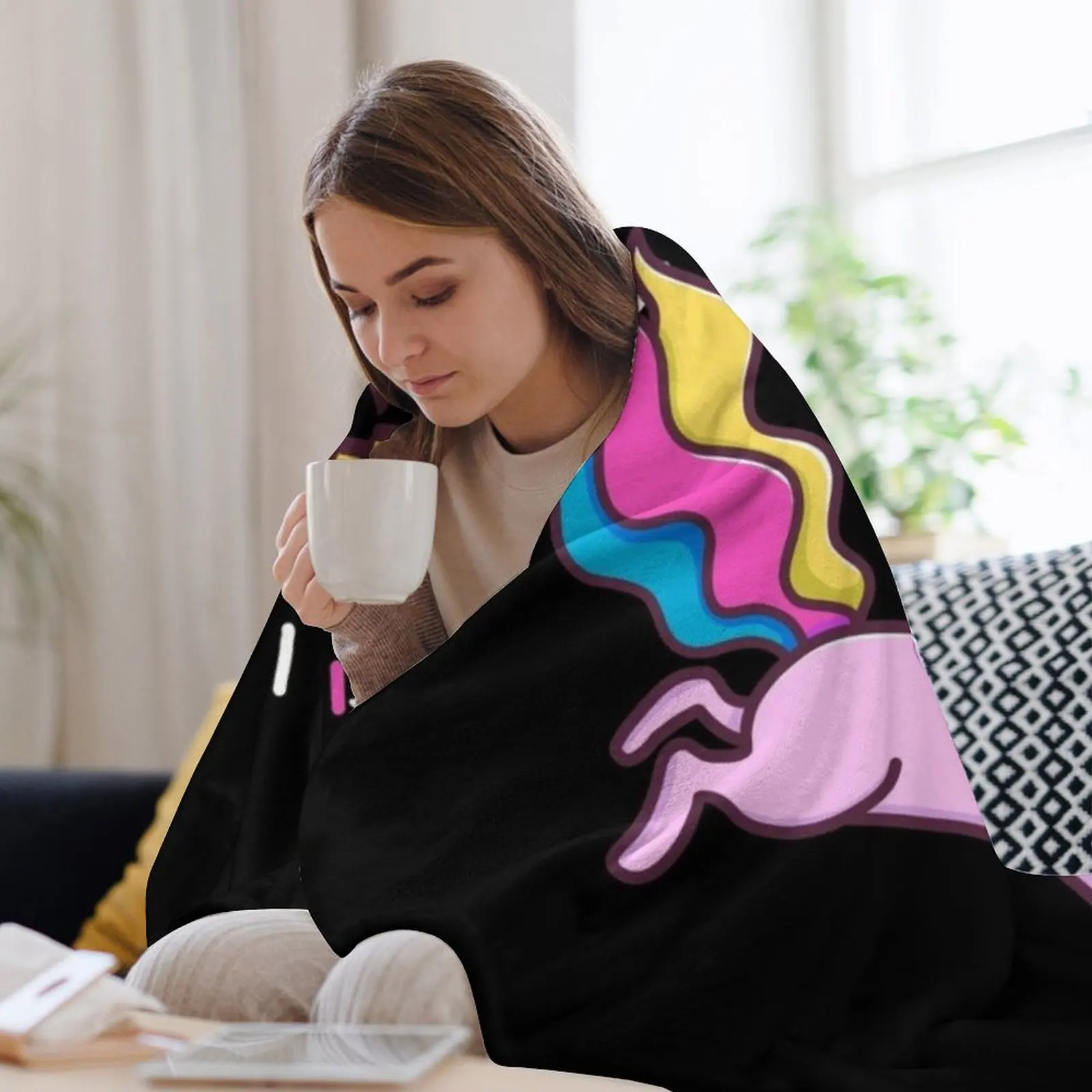 Единорог Кот | Одеяло Meowgical Rainbow большое одеяло для малышей одеяла