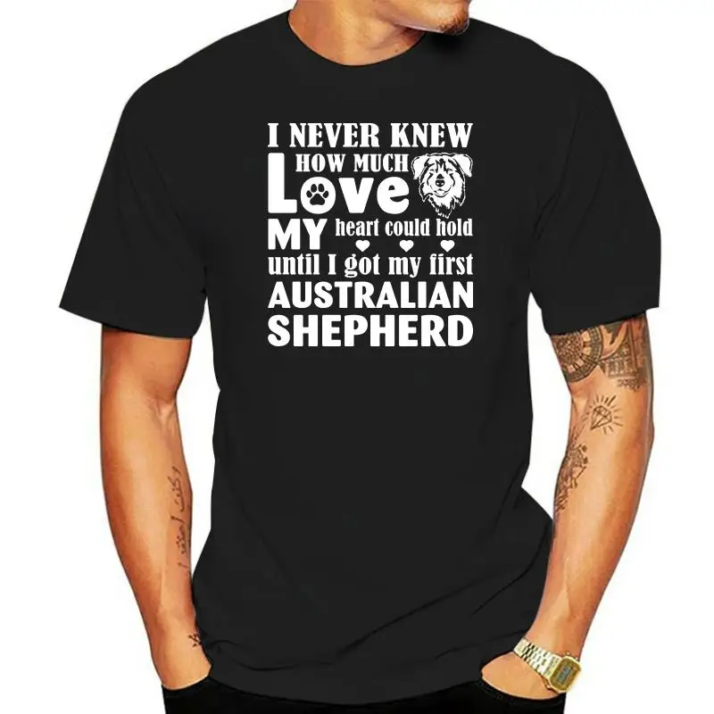 

Men Australian Shepherd t shirt Printing cotton Crew Neck Normal Gift New Fashion Summer Style Standard shirt