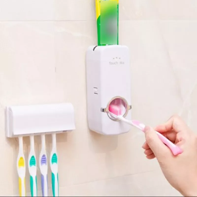

NEW2023 Toothbrush Holder Bathroom Accessories Storage Toothpaste Dispenser Holder Toothbrush Wall Mount Tools Set