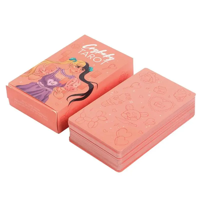 Crybaby карты Таро на английском языке, предсказание удачи и судьба, гадания, карточка, колода, настольная игра, искусственные принадлежности для семьи, детей, девочек