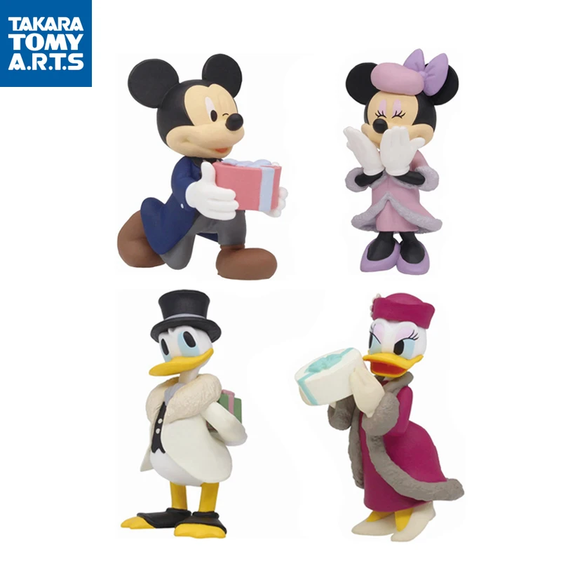 Оригинальные рождественские куклы TAKARA TOMY из мультфильма гасяпон Микки и Минни