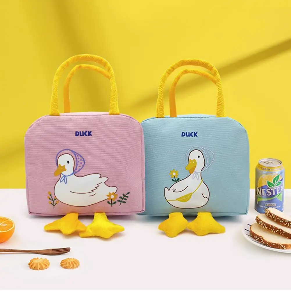 

[ READY STOCK ] Insulated Lunch Bag With Reinforced Handle Cartoon Fashion Lightweight Aluminum Foil Picnic Handbag