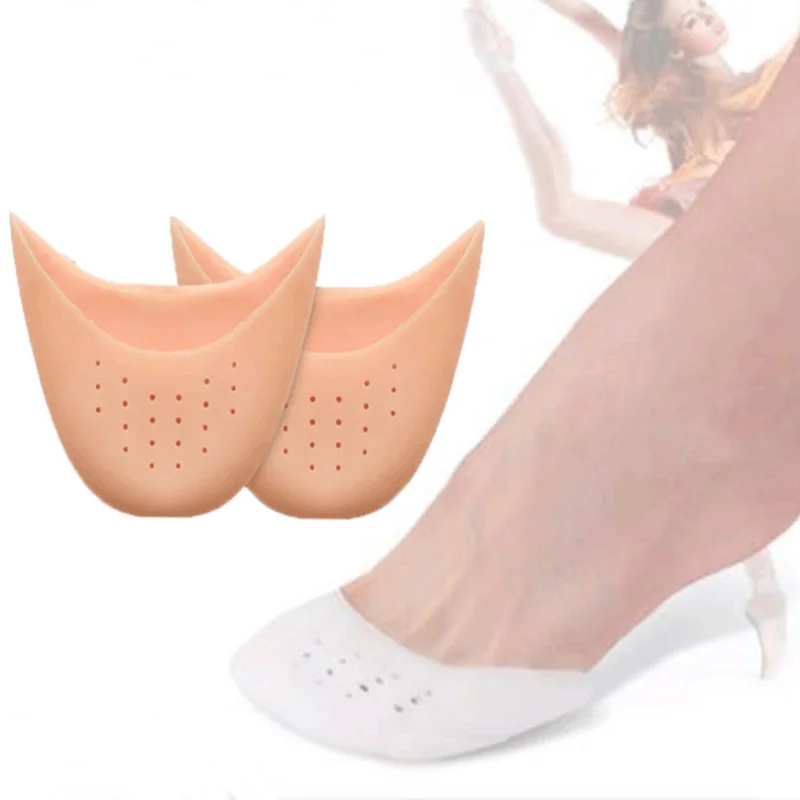 

2pcs Silicone Dancers Fitness Toe Set Protection Durable Sleeve Super Soft Ballet Shoe Covers Toes Protector Foot Care Tool