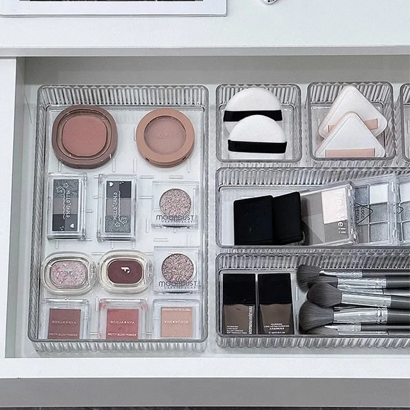 Необмеченный набор органайзеров для ящиков стола пластиковый органайзер