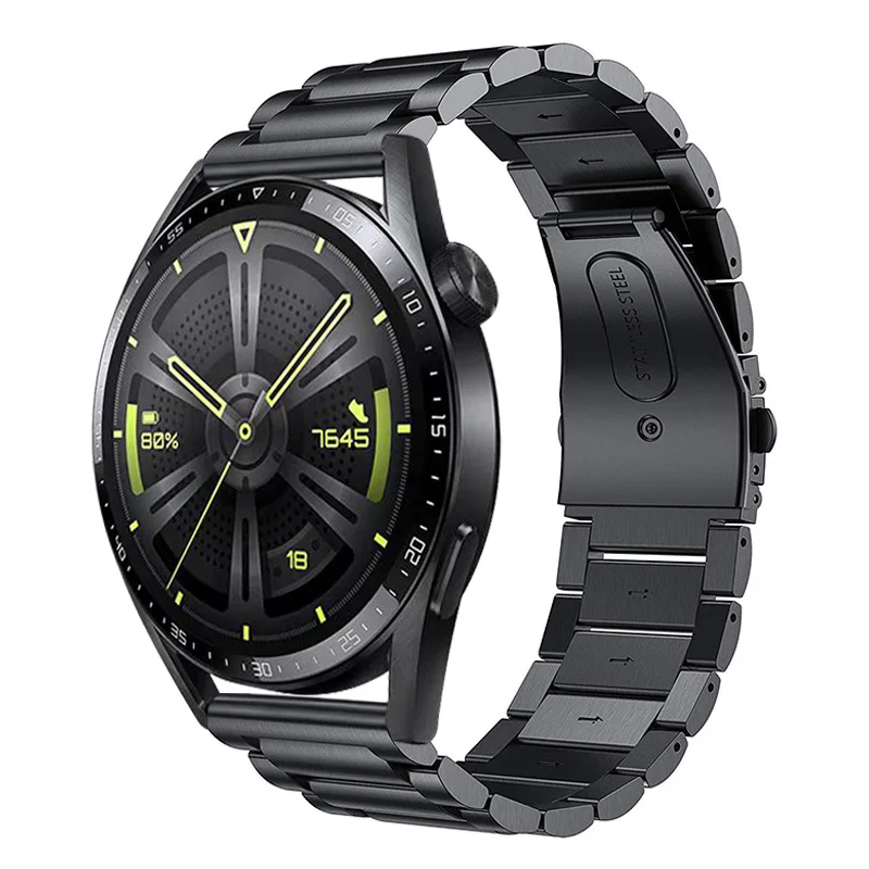 22mm Stainless Steel Metal Watchband Strap Band For Huawei Watch GT3 GT 3 46mm Bracelet Wristband gt 2 pro GT Runner 46mm Correa