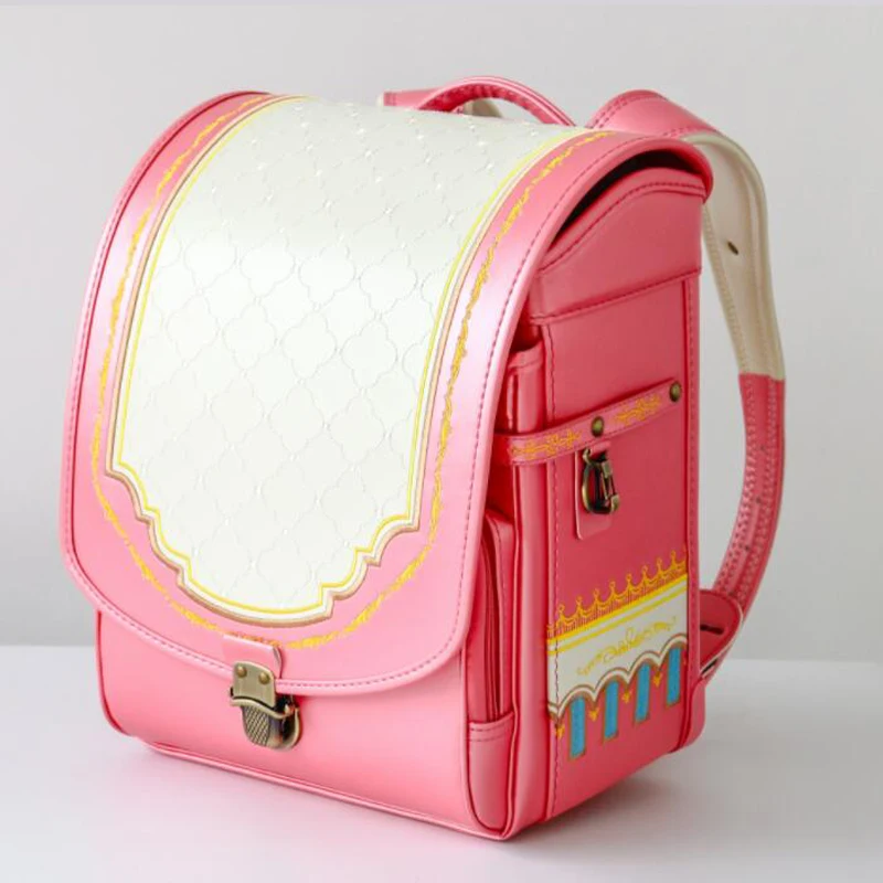 Children School Bags For Girls Kids Satchel Primary Orthopedic School Backpacks Princess Backpack Japanese Style PU Schoolbag