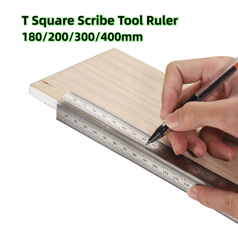 

Деревообрабатывающий маркировочный манометр, Т-образная линейка, квадратный угловой 90-градусный измерительный прибор для столярных работ,...