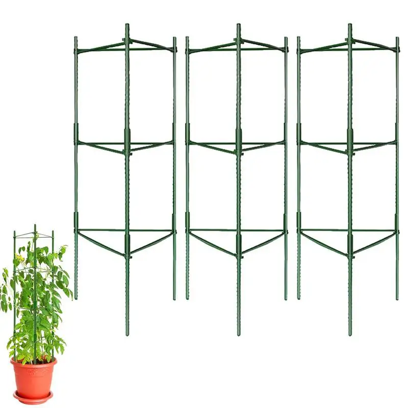 

Tomato Cages For Pots Heavy Duty Tomato Cages Plant Support Plant Cage Tomato Cage Vegetable Trellis Assembled Tomato Stake For