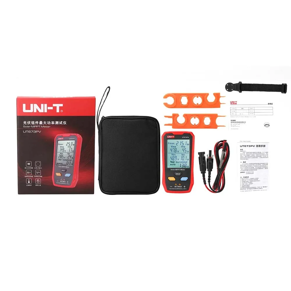 

UNI-T UT673PV Тестер максимальной мощности фотоэлектрических панелей