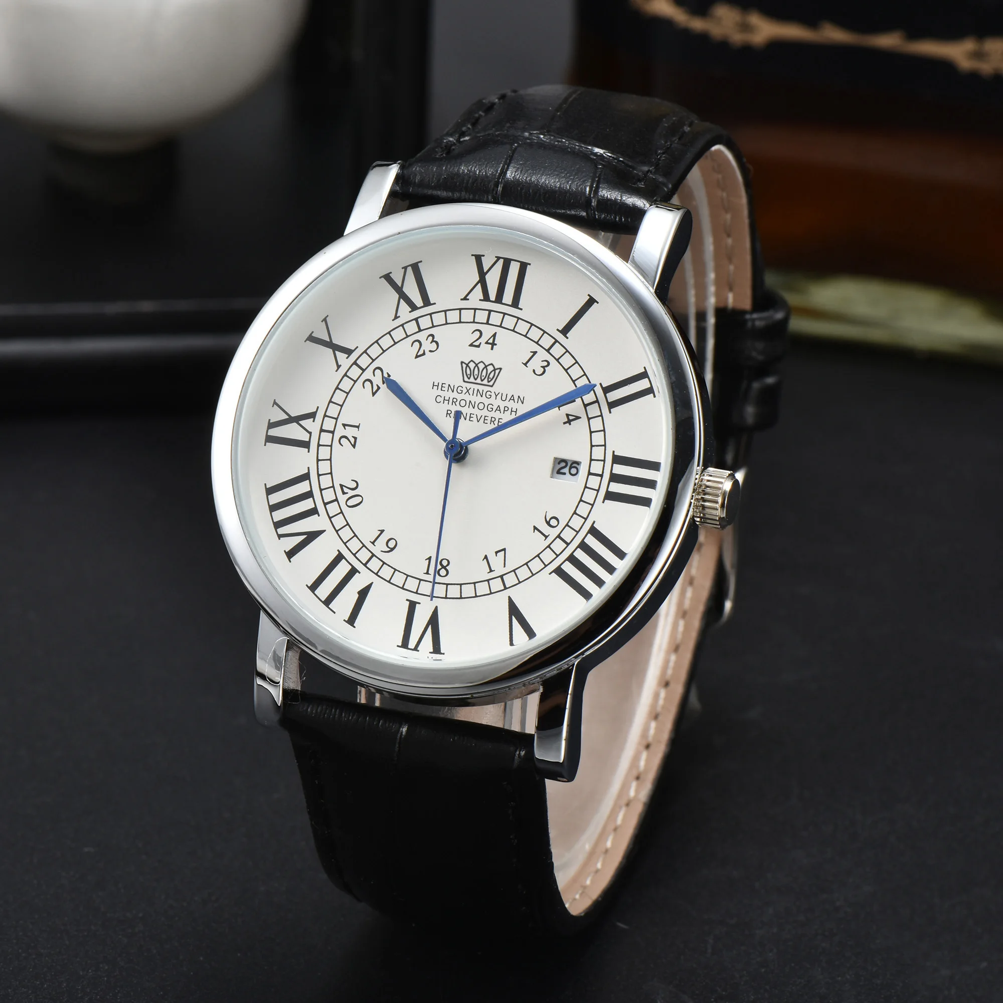 

CAQ01 брендовые кварцевые мужские модные классические многофункциональные спортивные наручные часы бизнес автоматический Дата хронограф часы AAA